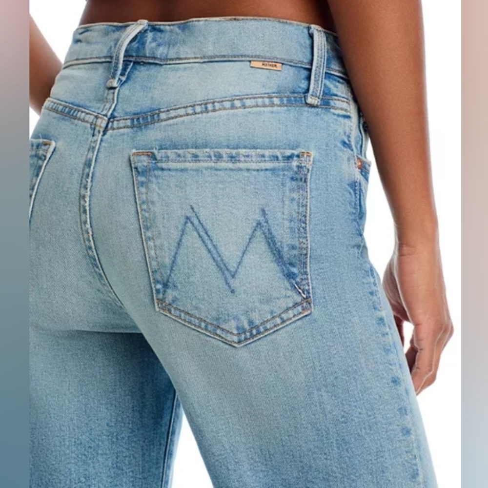 NWT Mother Denim The Tomcat Roller Jean 27 Petite Lil I Confess Jeans Wide Leg - Picture 13 of 16